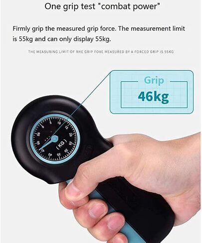 مقياس قوة قبضة اليد، جهاز تمرين اليد، مقياس قوة قبضة اليد، جهاز قياس قوة قبضة اليد الرقمي، مقوي المعصم، أزرق in Kuwait