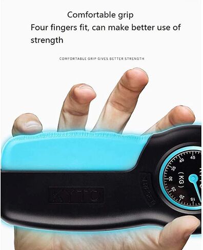 مقياس قوة قبضة اليد، جهاز تمرين اليد، مقياس قوة قبضة اليد، جهاز قياس قوة قبضة اليد الرقمي، مقوي المعصم، أزرق in Kuwait