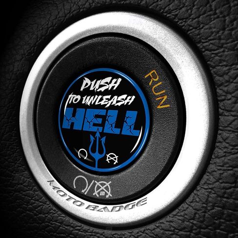 غطاء زر Moto Badge Push to Unleash Hell Start - يناسب دودج جيب رام كرايسلر هيلكات تشارجر تشالنجر دورانجو ملحقات الإشعال بدون مفتاح 700 (أحمر) in Saudi Arabia