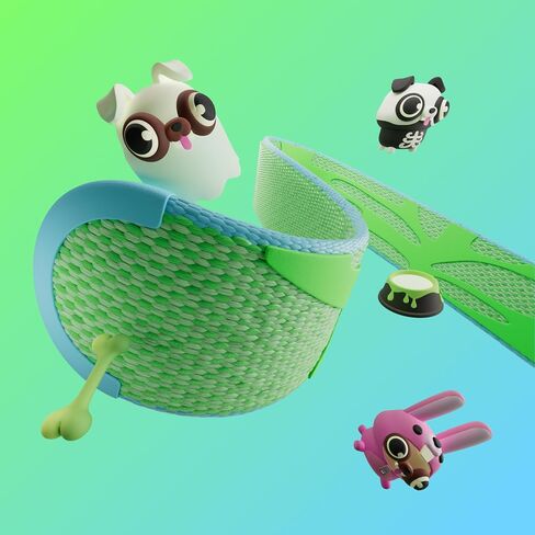 Google Fitbit Ace LTE Band - سوار ساعة ذكية للأطفال - مقاومة للماء - مقاس واحد يناسب الجميع - Spooky Pugs in Kuwait