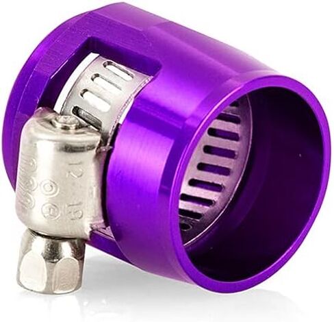 Mishimoto MMHXF-06-4-PR -6AN Hex Hose Finisher Clamp Set, Purple in Saudi Arabia