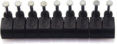 Square Cable Clips with Steel Nail, 8mm Black 100pcs/Pack, Cable Management Wall Holder, Fit For Ethenet Cable/Coaxial Cable/Telephone Wire(CTFNL_8Hx100) in Saudi Arabia