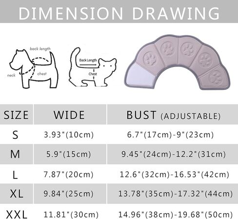 طوق تعافي الكلاب من أفانير، طوق مخروطي للكلاب بعد الجراحة، طوق حماية للحيوانات الأليفة قابل للتعديل أو للكلاب الصغيرة والمتوسطة الكبيرة in Kuwait