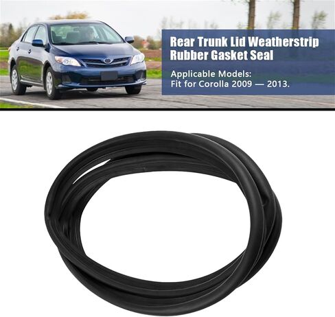 Rear Trunk Lid Weatherstrip Rubber Gasket Seal Fit for Corolla 2009 2010 2011 2012 2013 Replace 64461-02120 64461-02130 64461-12570 Sealing Strip in Saudi Arabia