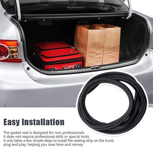 Rear Trunk Lid Weatherstrip Rubber Gasket Seal Fit for Corolla 2009 2010 2011 2012 2013 Replace 64461-02120 64461-02130 64461-12570 Sealing Strip in Saudi Arabia