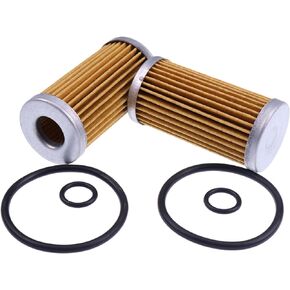 2PCS Fuel Filter with O-Ring 87300039 83922484 MM404879 SBA360720020 1273082C1 Compatible with Ford New Holland TC23DA TC24D TC24DA TC27DA T1520 T2210 T2220 Case D25 D29 234 244 254