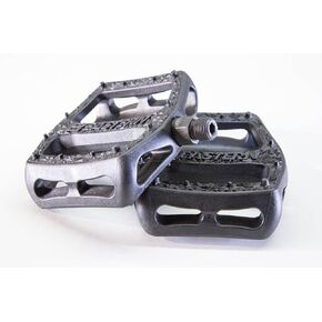 Eastern Facet Bike Pedals 9/16" - High Grip, Fiber-Reinforced Plastic & Chromoly Axle, for BMX, MTB & Kids Bikes - Multiple Colors