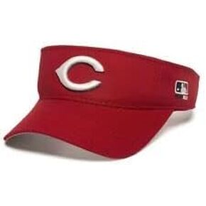 Cincinnati Reds Red Golf Sun Visor Hat Cap Adult Men's Adjustable