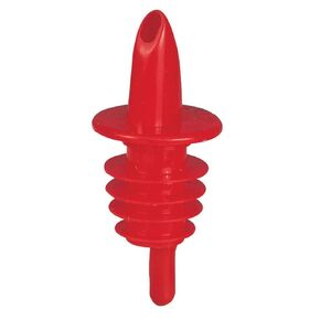 Spill-Stop 333-00 Disposapourer, Disposable, Plastic, Red, Made in USA, 12 Gross per case = 1732 pourers Total, Oil and Liquor Stopper Spout, Bottle Mouth