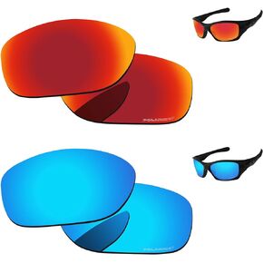 عدسات بديلة لنظارات شمسية Oakley Pit Bull OO9127/Pit Bull Asian Fit OO9161 زوجان معبأة