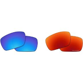 OOWLIT 2 Pair Replacement Sunglass Lenses Compatible With Oakley Fuel Cell POLARIZED
