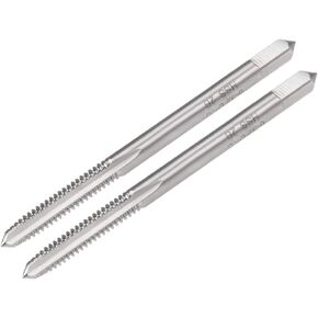 uxcell Machine Tap, 6-32 UNC 2B Class High Speed Steel Screw Thread Threading Milling Taps Tapping Tool 2pcs