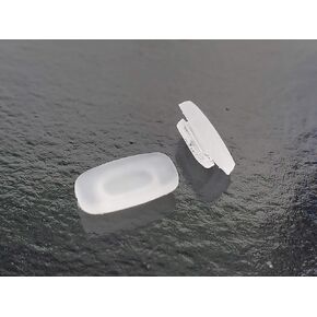 Ink Trendz® 2 Pair of Replacement Square Premium Grade Soft Silicone - Rectangle Shaped Slide/Push-in Nose Pads for Costa Maui