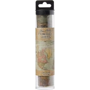 Tim Holtz, Advantus Collage Travel Semi-transparent Paper, multicolor