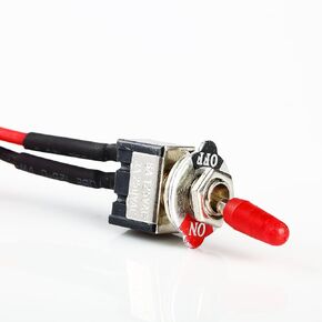 MAS SPST Toggle Switch Wires On/Off Metal Mini Small Automotive/Boat/Car/Truck