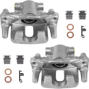 Autoround Rear Disc Brake Caliper Assembly with Bracket 18B5039 18B5038 fit for Jeep Compass/Patriot 07-17, Chrysler 200 11-14/ Sebring, Dodge Avenger 08-14/ Caliber 07-12, Mitsubishi Lancer 08-17