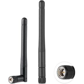 2PCS Dual Band WiFi Antenna 2.4GHz 5GHz 5.8GHz Antenna 3dBi MIMO SMA Male Antenna for WiFi Router Wireless LAN Card PCIe Card Router Video Surveillance Monitor