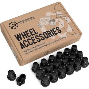 StanceMagic 20pcs M12x1.5 Mag Lug Nuts with Washer, 21mm 13/16" Hex - Compatible with Toyota Camry Corolla Prius Yaris Lexus Scion tC xB Mitsubishi Eclipse Mirage Outlander and More - Black