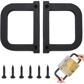 مقابض قماش خشبية من بينكريت لصب الطلاء، مقبض إطار من القماش الأسود مع برغي حديدي، مقبض حمل الإطار لحماية اللوحات صب الأصباغ أدوات صب الطلاء in Kuwait