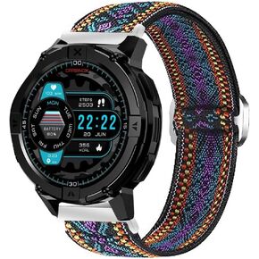 Compatible for Carbinox X-Ranger Bands, Stretch Elastics Nylon Adjustable Replacement Strap Accessories for Men & Women Compatible for Carbinox X-Ranger, Vortex, Vesta Smart Watch