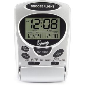 Equity 31300 Fold-Up LCD Travel Alarm Clock with Nap Timer & Backlight in Kuwait