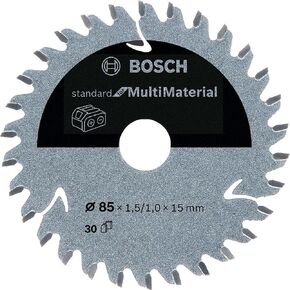 Bosch Professional 2608837752 Standard Blade for Multi Material (85 x 15 x 1.5 mm, 30 Teeth, Accessories: Cordless Circular Saw)