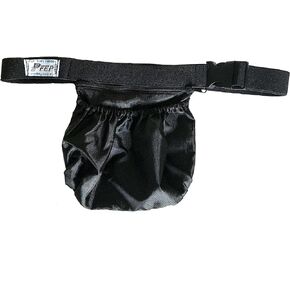 Tennis Ball Holder Bag | SPORTS & TRAVEL HIP PACK - Black | Pickleball Holder | PERFECT TRAVELING AIRPORTS (Tennis Balls, Pickle Balls, iPhone, Keys, Passport) Pocket For Every Purpose (PFEP)