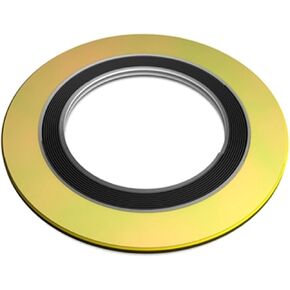 Sur-Seal, Inc. Teadit 9000IR18316GR600 حشية ملفوفة حلزونية مع حلقة داخلية 316SS، حجم الأنبوب 18 بوصة × شفة فئة 600# × 316SS/جرافيت مرن in Kuwait