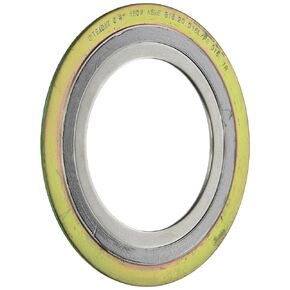 Sterling Seal and Supply , Inc. API 601 9000IR4316GR150 Spiral Wound Gasket with 316SS Inner Ring, 4" Pipe Size x 150# Class Flange x 316SS/Flexible Graphite