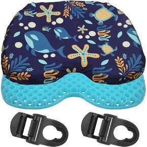 Anti Slip Kayak Gel Seat Cushion, Waterproof Gel Kayak Canoe Rowing Stadium Pad for Sit in Kayak Chair Kayak Accessories Equipment Gear for Fishing Kayak