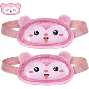 Boo Boo Ice Pack, Kid Reusable Ice Pack, Auxiliary Fever Reduction, Hot Cold Pack for Kids Injuries, Wisdom Teeth, Baby Colic, Gas and Upset Stomach, Pain Relief, Fever, Headaches(2 Pcs)
