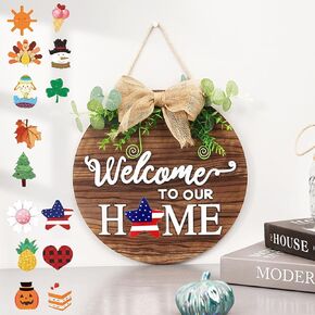 Artificial Patriotic Hanging Basket - 4th of July Front Door Decorations, Independence Day Yard Decorations, Patriotic Home Decor, Artificial Flower (Style 1)