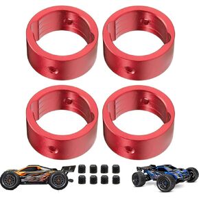 Aluminum X-MAXX XRT Drive Cup Reinforcement Ring, Reinforcement Ring Differential Drive Cup Sleeve for 1/5 X-MAXX 1/6 XRT RC Car Upgrade Parts(Red)