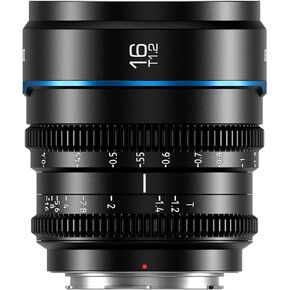 SIRUI Night Walker 16mm T1.2 S35 عدسة سينمائية واسعة الزاوية، عدسة تركيز يدوية بفتحة كبيرة (MS16E-B، E Mount، أسود)