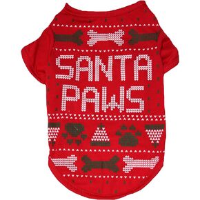 قميص Petitebella Christmas Theme Puppy Dog (رجل خبز الزنجبيل الأحمر، مقاس X-Large)