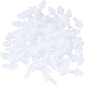 Silicone Ear Plugs Sleep Ear Plugs 40pcs Noise Cancelling Earbuds Wired Ear Plugs Sleeping Ear Plugs Earplugs Airplane Anti-Noise White Noise Cancelling Ear Plugs Clear Ear Plugs
