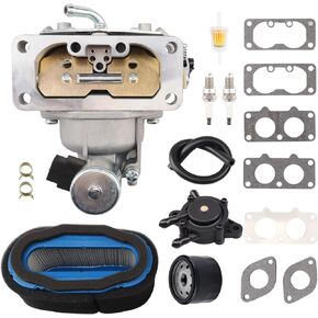المكربن ​​لمحرك Kawasaki FH680V FH601V FH641V FH661V FH721V FX801V FX850V 22HP، كارب مع مجموعة ضبط استبدال 15004-1010,15004-7024، 15004-0757، 15004-1005