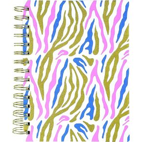 Graphique Vegan Leather Spiral Journal | Calm Watercolor Design | Premium Paper | Notebook | Diary | Lists | Record Month and Date | Great Gift | 192 Ruled Pages | 6" x 8"
