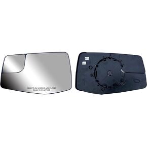 Replacement Passenger Right Side Mirror Glass Heated with Back Plate for Chevrolet Silverado GMC Sierra from 2019 to 2023