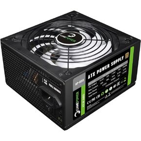 GamePower Gp-650 PC Power Supply Unit: 650W, 80 Plus Bronze Certified, 85% Efficiency, Single +12V Rail, Low Noise 14 CM Fan, Ideal for Gaming PCs, Desktops, ATX, Micro ATX Desktop Computer - Black