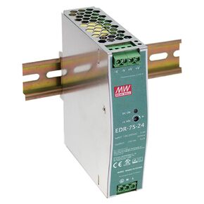يعني جيدا EDR-75-12 AC-DC تحويل DIN السكك الحديدية التيار الكهربائي 12V 6.3 أمبير