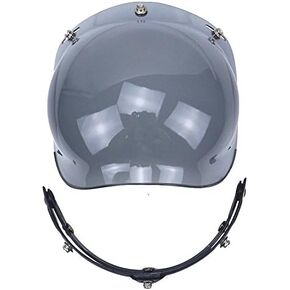 VCOROS Motorcycle Helmet Bubble Shield with Flip Adapter (Clear)