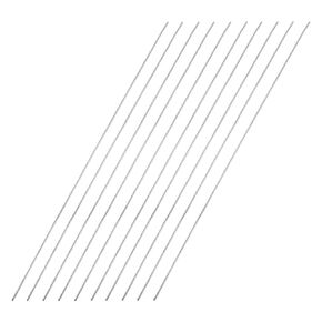 1mm x 250mm 304 Stainless Steel Solid Round Rod Lathe Bar Stock for DIY Crafts Model Car Helicopter Airplane - 10pcs