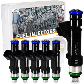 ADEERLUO Fuel Injectors Fit for/Dodge Dakota Durango Nitro for/Ram 1500 for Commander Grand Cherokee Liberty for/Mitsubishi Raider 3.7L OE 0280158020 53032701AA 812-12145 FJ474