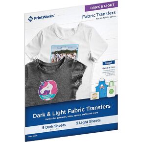 PrintWorks Fabric TRANSFERS Variety, Dark/Light