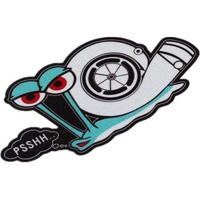 1PCS Creative Car Stickers Decorate Waterproof Motocross PSSHH Cute Snails Safety Dive for Turbo 150x78mm