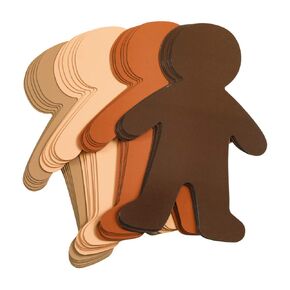 Colorations Multicultural Big People Shapes Set of 24, Multicultural Glossy Card, Skin Color Paper, Kids Around The World, Cardboard People, People Shapes, Multicultural, Diversity