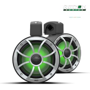 wet sounds | Recon 6 POD-B | 6.5" Black Coaxial Tower Speaker for Tube Diameter Up to 2" or Surface Mount
