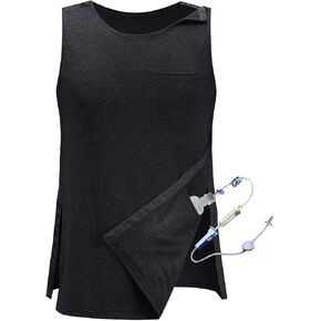 iWoo Post Surgery Tank Tops for Women/Men Mastectomy Shoulder Tearaway Snap Shirts Button Up Rotator Cuff Chemo Recovery