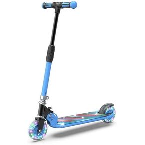 Kick Scooter for Kids, LED Light Up Wheels and Pedal, 3 Adjustable Height(27, 29, 31inch) Suitable for Children of More Ages
